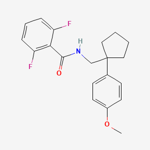 2,6-difluoro-N-((1-(4-methoxyphenyl)cyclopentyl)methyl)benzamide