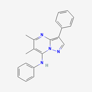 5,6-dimethyl-N,3-diphenylpyrazolo[1,5-a]pyrimidin-7-amine