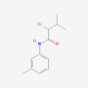 molecular formula C12H16BrNO B2446616 2-bromo-3-methyl-N-(3-methylphenyl)butanamide CAS No. 391220-18-1