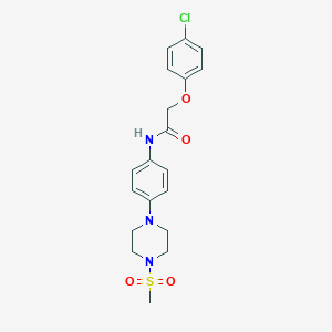 2-(4-chlorophenoxy)-N-{4-[4-(methylsulfonyl)-1-piperazinyl]phenyl}acetamide