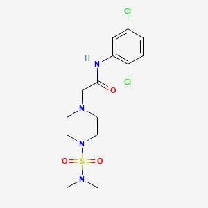 molecular formula C14H20Cl2N4O3S B2446630 N-(2,5-dichlorophenyl)-2-[4-(dimethylsulfamoyl)piperazin-1-yl]acetamide CAS No. 712344-98-4