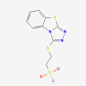 2-([1,2,4]Triazolo[3,4-b][1,3]benzothiazol-1-ylsulfanyl)ethanesulfonyl fluoride