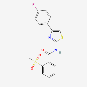 N-(4-(4-fluorophenyl)thiazol-2-yl)-2-(methylsulfonyl)benzamide