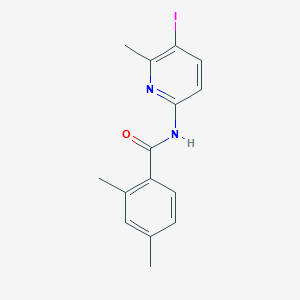 molecular formula C15H15IN2O B244664 N-(5-iodo-6-methylpyridin-2-yl)-2,4-dimethylbenzamide 