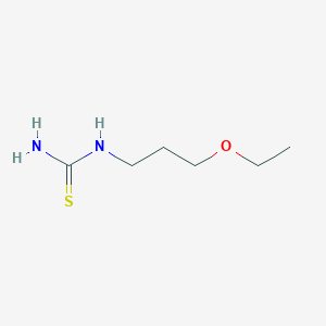 molecular formula C6H14N2OS B2446640 (3-Ethoxypropyl)thiourea CAS No. 871497-63-1