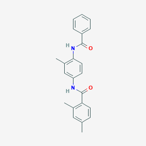 molecular formula C23H22N2O2 B244665 N-[4-(benzoylamino)-3-methylphenyl]-2,4-dimethylbenzamide 