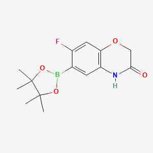 7-Fluoro-3-oxo-2h,4h-benzo[b][1,4]oxazine-6-boronic acid pinacol ester