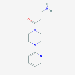 3-Amino-1-[4-(pyridin-2-yl)piperazin-1-yl]propan-1-one
