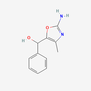 (2-Amino-4-methyl-1,3-oxazol-5-yl)(phenyl)methanol