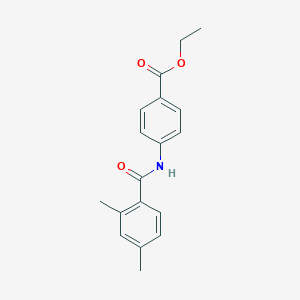 molecular formula C18H19NO3 B244668 Ethyl 4-[(2,4-dimethylbenzoyl)amino]benzoate 