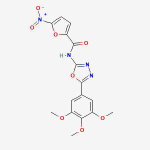 5-nitro-N-[5-(3,4,5-trimethoxyphenyl)-1,3,4-oxadiazol-2-yl]furan-2-carboxamide