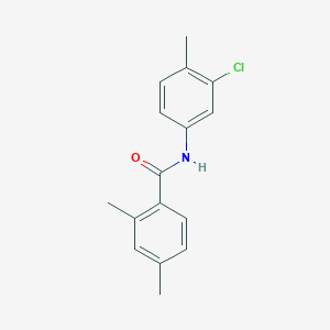 molecular formula C16H16ClNO B244669 N-(3-chloro-4-methylphenyl)-2,4-dimethylbenzamide 