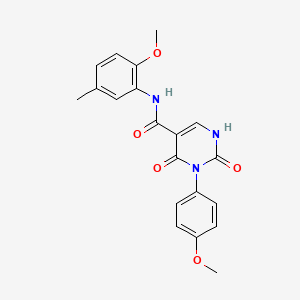 molecular formula C20H19N3O5 B2446691 N-(2-methoxy-5-methylphenyl)-3-(4-methoxyphenyl)-2,4-dioxo-1,2,3,4-tetrahydropyrimidine-5-carboxamide CAS No. 887897-86-1