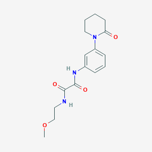N1-(2-methoxyethyl)-N2-(3-(2-oxopiperidin-1-yl)phenyl)oxalamide