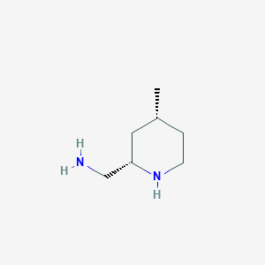 molecular formula C7H16N2 B2446695 ((2S,4R)-4-Methylpiperidin-2-yl)methanamine CAS No. 1969288-17-2