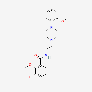 molecular formula C22H29N3O4 B2446701 1-(2-Methoxyphenyl)-4[2-(2,3-dimethoxybenzoyl)aminoethyl]piperazine CAS No. 91616-88-5