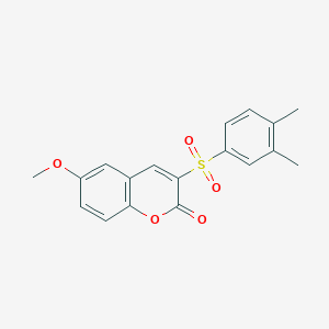 3-[(3,4-dimethylphenyl)sulfonyl]-6-methoxy-2H-chromen-2-one
