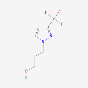 molecular formula C7H9F3N2O B2446729 3-[3-(Trifluoromethyl)-1H-pyrazol-1-YL]propan-1-OL CAS No. 1006469-21-1