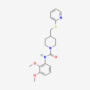 N-(2,3-dimethoxyphenyl)-4-((pyridin-2-ylthio)methyl)piperidine-1-carboxamide