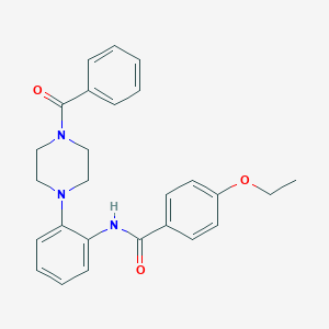 molecular formula C26H27N3O3 B244674 N-[2-(4-benzoylpiperazin-1-yl)phenyl]-4-ethoxybenzamide 