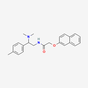 N-(2-(dimethylamino)-2-(p-tolyl)ethyl)-2-(naphthalen-2-yloxy)acetamide