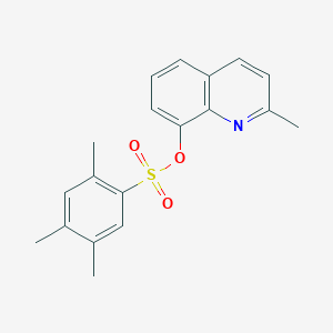 molecular formula C19H19NO3S B2446756 2-Methylquinolin-8-yl 2,4,5-trimethylbenzene-1-sulfonate CAS No. 2415519-05-8