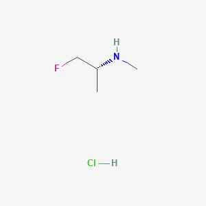 (2R)-1-Fluoro-N-methylpropan-2-amine;hydrochloride