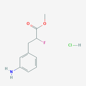 Methyl 3-(3-aminophenyl)-2-fluoropropanoate;hydrochloride