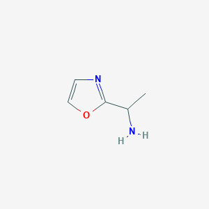 molecular formula C5H8N2O B2446810 1-(噁唑-2-基)乙胺 CAS No. 1083396-36-4