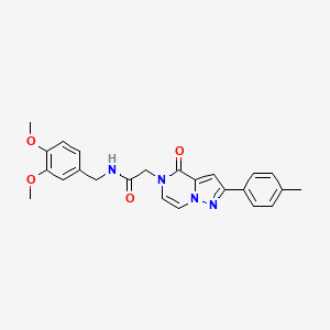 N-(3,4-dimethoxybenzyl)-2-[2-(4-methylphenyl)-4-oxopyrazolo[1,5-a]pyrazin-5(4H)-yl]acetamide