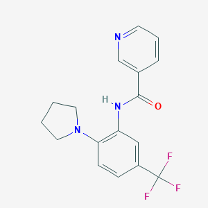 N-[2-(1-pyrrolidinyl)-5-(trifluoromethyl)phenyl]nicotinamide