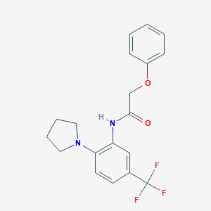 2-phenoxy-N-[2-pyrrolidin-1-yl-5-(trifluoromethyl)phenyl]acetamide