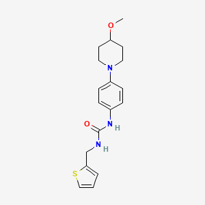 1-(4-(4-Methoxypiperidin-1-yl)phenyl)-3-(thiophen-2-ylmethyl)urea