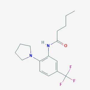 N-[2-pyrrolidin-1-yl-5-(trifluoromethyl)phenyl]pentanamide