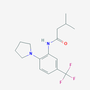 molecular formula C16H21F3N2O B244685 3-methyl-N-[2-pyrrolidin-1-yl-5-(trifluoromethyl)phenyl]butanamide 