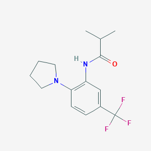 molecular formula C15H19F3N2O B244687 2-methyl-N-[2-pyrrolidin-1-yl-5-(trifluoromethyl)phenyl]propanamide 