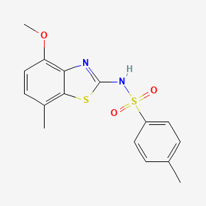 N-(4-methoxy-7-methylbenzo[d]thiazol-2-yl)-4-methylbenzenesulfonamide