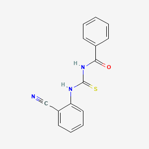 molecular formula C15H11N3OS B2446896 N-benzoyl-N'-(2-cyanophenyl)thiourea CAS No. 119118-95-5
