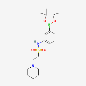 1-Piperidineethanesulfonamide, N-[3-(4,4,5,5-tetramethyl-1,3,2-dioxaborolan-2-yl)phenyl]-