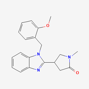 4-(1-(2-methoxybenzyl)-1H-benzo[d]imidazol-2-yl)-1-methylpyrrolidin-2-one