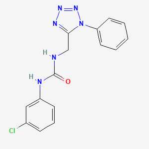 1-(3-chlorophenyl)-3-((1-phenyl-1H-tetrazol-5-yl)methyl)urea