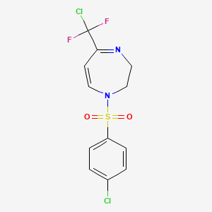 5-[chloro(difluoro)methyl]-1-[(4-chlorophenyl)sulfonyl]-2,3-dihydro-1H-1,4-diazepine