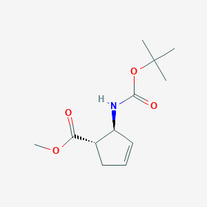 (1S,2S)-Methyl 2-((tert-butoxycarbonyl)amino)cyclopent-3-enecarboxylate