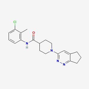 N-(3-chloro-2-methylphenyl)-1-{5H,6H,7H-cyclopenta[c]pyridazin-3-yl}piperidine-4-carboxamide