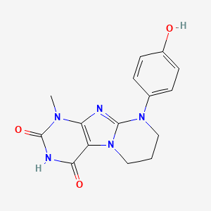 9-(4-hydroxyphenyl)-1-methyl-6,7,8,9-tetrahydropyrimido[2,1-f]purine-2,4(1H,3H)-dione