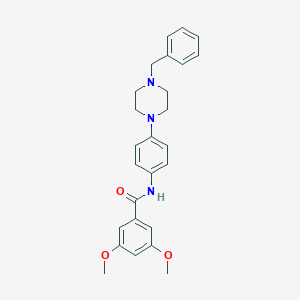 molecular formula C26H29N3O3 B244695 N-[4-(4-benzylpiperazin-1-yl)phenyl]-3,5-dimethoxybenzamide 
