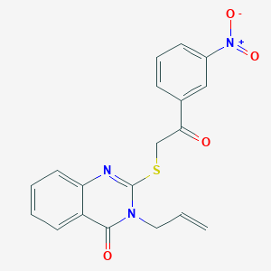 3-allyl-2-((2-(3-nitrophenyl)-2-oxoethyl)thio)quinazolin-4(3H)-one