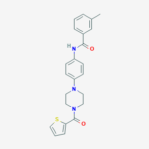 3-methyl-N-{4-[4-(2-thienylcarbonyl)-1-piperazinyl]phenyl}benzamide