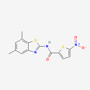 N-(5,7-dimethyl-1,3-benzothiazol-2-yl)-5-nitrothiophene-2-carboxamide