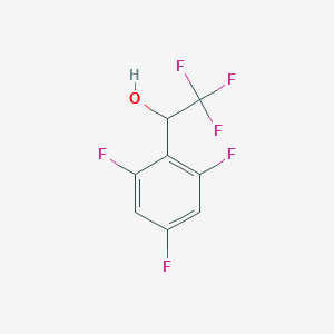 molecular formula C8H4F6O B2446976 2,2,2-Trifluoro-1-(2,4,6-trifluorophenyl)ethan-1-ol CAS No. 1305917-51-4